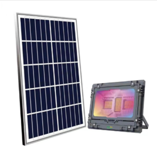 60W Multicolored Solar Flood Lights With Bluetooth Radio – SF004-RGB