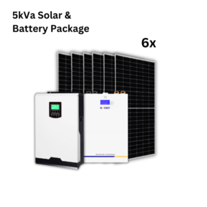 5kVA Solar system package with battery and six solar panels